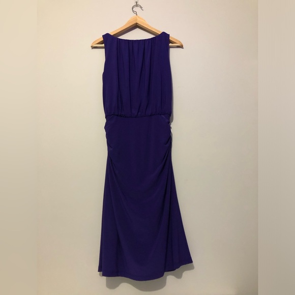 Vintage Lauren Ralph Lauren Women’s Size 4 Purple Sleeveless Dress - Picture 2 of 8